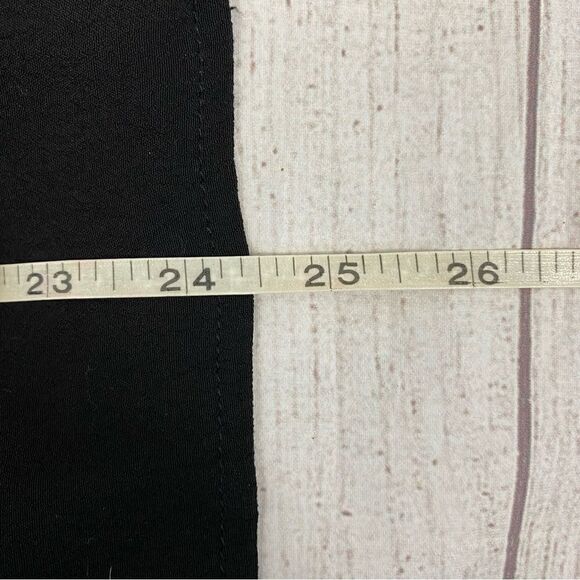 Blue Rain one shoulder top w/Pom Pom fringe black size small women - Picture 7 of 11